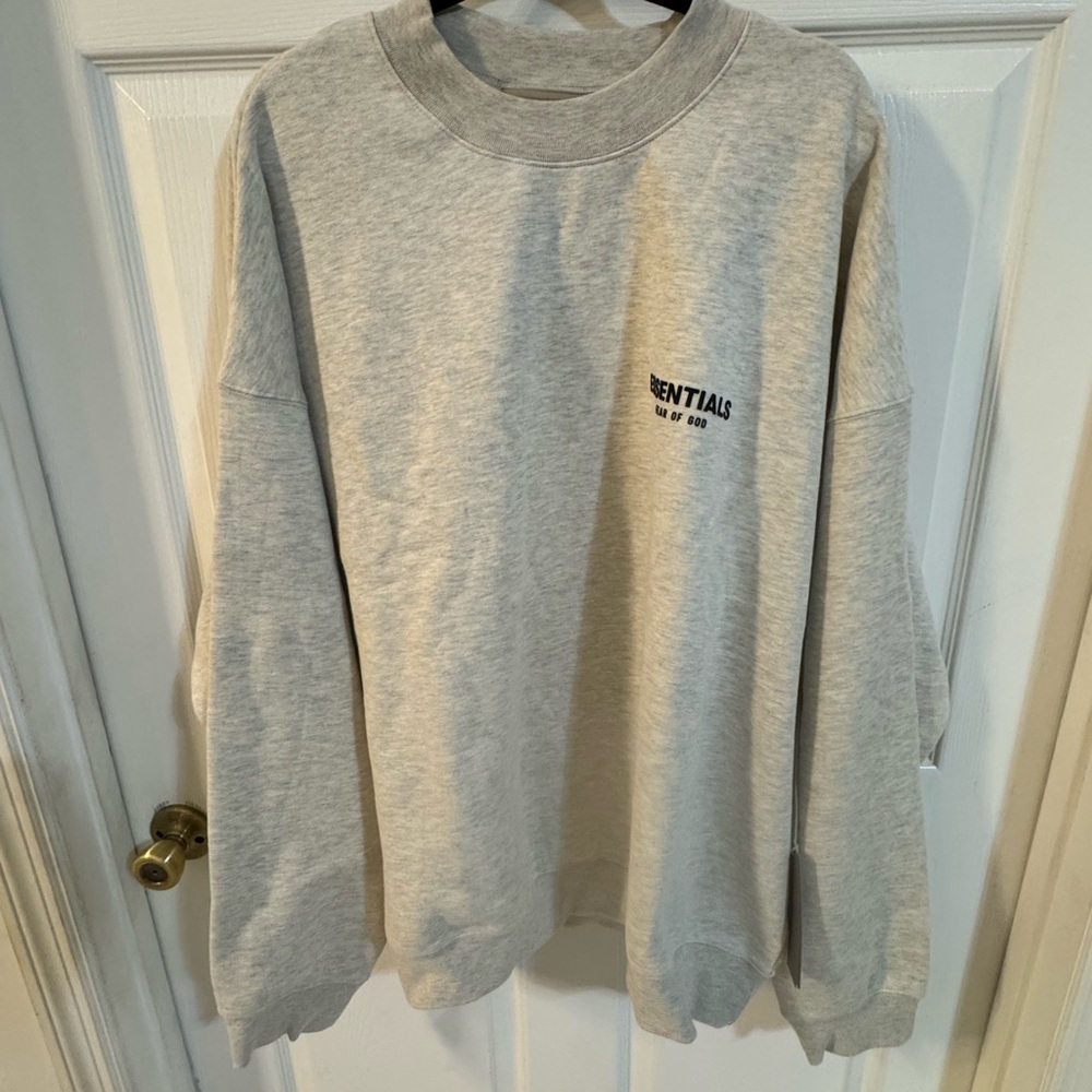 Essentials "Fear of God" Crewneck Light Oatmeal